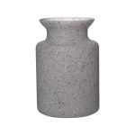 Portavelas de cristal HANNA EARTH, granito-gris, 20cm, Ø14cm