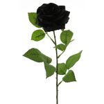 Rosa artificial KAILIN, negra, 65cm