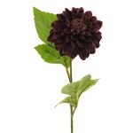 Dahlia artificial WANRU, morado oscuro, 50cm