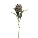 Flor de alcachofa artificial LANQIN, burdeos, 60cm