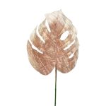 Hoja de filodendro artificial Monstera Deliciosa AOSHUN, rosa, 70cm