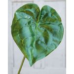 Hoja de anturio artificial GÜLSAH, verde, 65cm