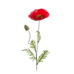 Amapola artificial LISSIE, rojo, 70cm, Ø12cm