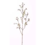 Rama de flor de cera artificial NIANG, crema, 80cm, Ø2-3cm