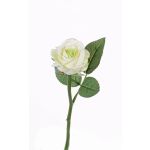 Mini rama de rosa sintética GABI, crema-verde, 25cm, Ø5cm