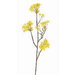 Rama de arce artificial ALHENA con flores, amarillo, 70cm