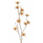 Rama de hamamelis artificial XYLA, flores, naranja-amarillo, 70cm, Ø5cm