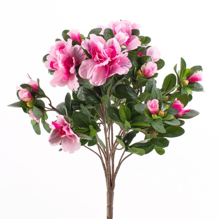 Azalea artificial MARIBEL con vara de fijación rosa, 35cm, Ø2-8cm - Flores  artificiales