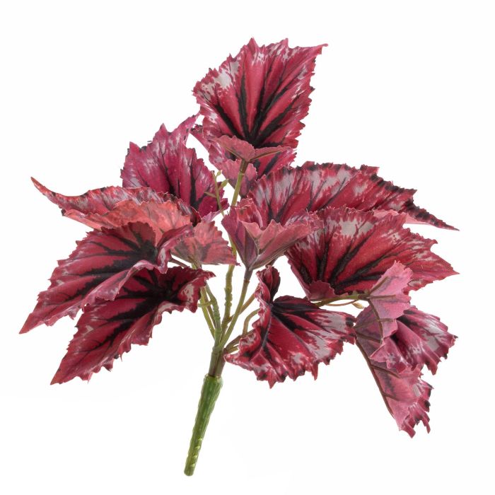 Begonia rex artificial BENICE, en vara de fijación, rojo, 20cm - Plantas  artificiales