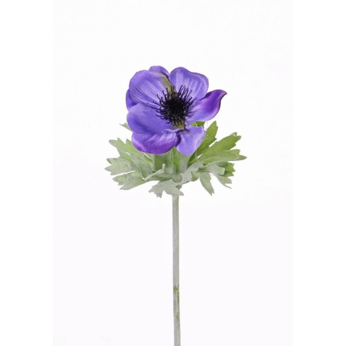 Anémona flor artificial FILIZ, azul, 30cm, Ø7cm - Flores artificiales