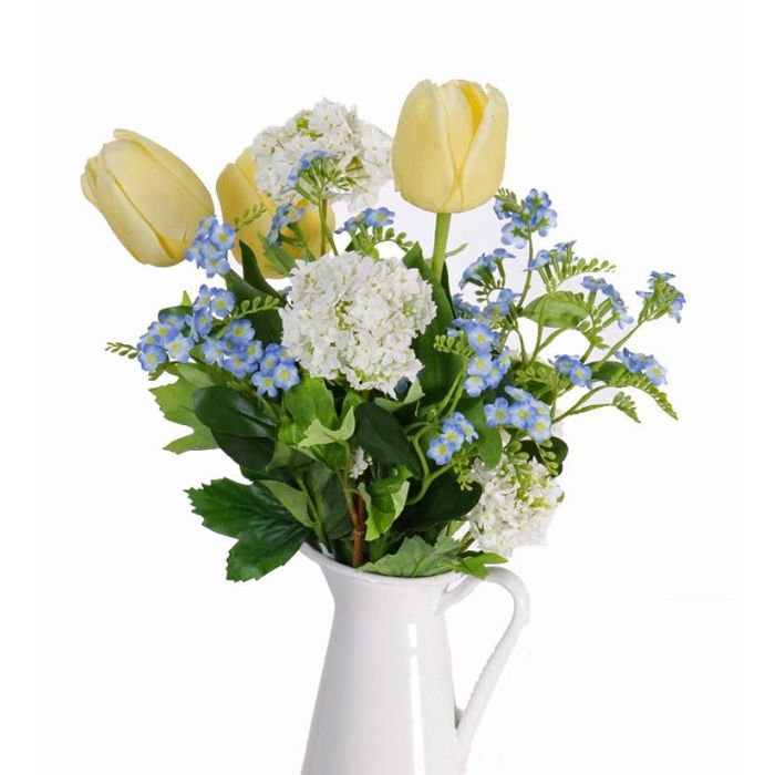 Rama de nomeolvides artificial ESTHER, azul claro, 35cm, Ø2cm - Flores  artificiales