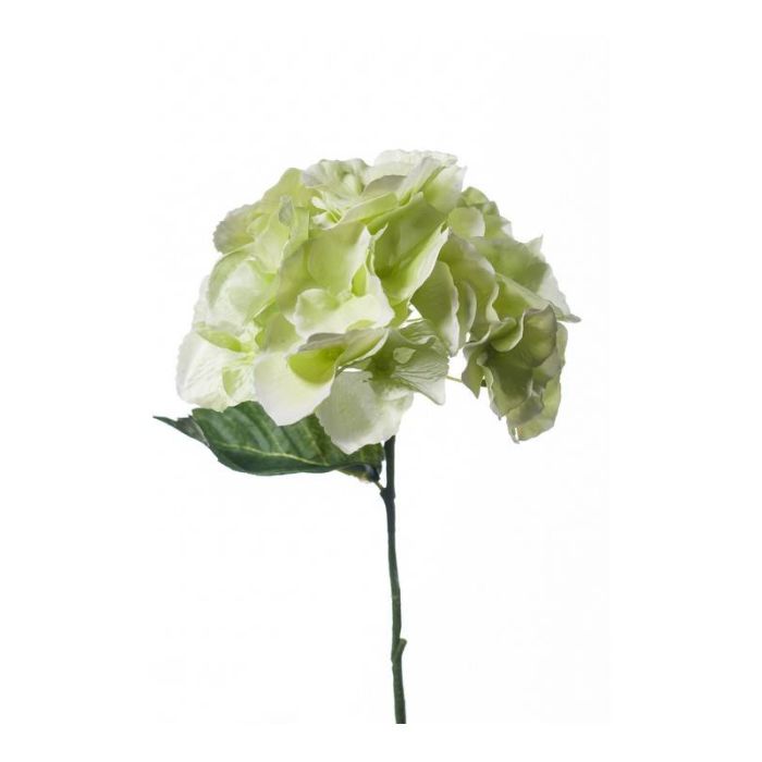 Flor artificial de hortensia AINHOA, verde claro, 30cm