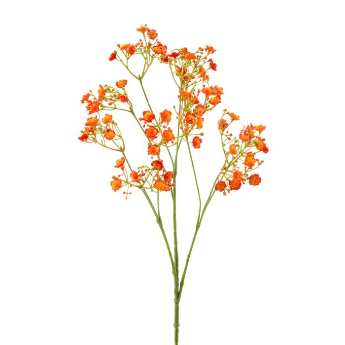 Rama Gipsofila Paniculata Artificial. Realista Tela. Altura 52 Cm. Color  Naranja
