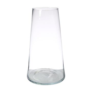 Portavelas MAX de cristal, transparente, 30cm, Ø24cm