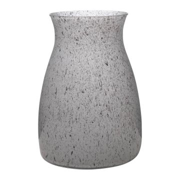 Jarrón de cristal MAISIE, granito-gris, 20cm, Ø14cm