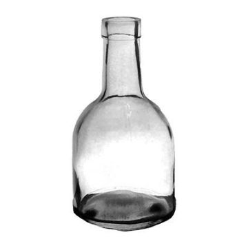 Botella decorativa de vidrio URSOLA, transparente, 16cm, Ø8cm