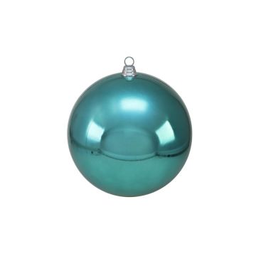 Bola de árbol de Navidad TEODORA, turquesa brillante, Ø30cm