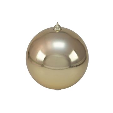 Bola de árbol de Navidad CANELA, capuchino brillante, Ø20cm