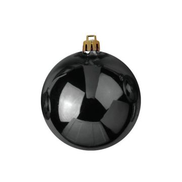 Bola de árbol de Navidad CANELA, negro brillante, Ø20cm