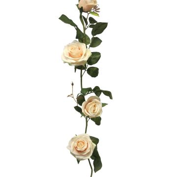 Guirnalda de rosas artificiales KAILIN, rosa-crema, 145cm