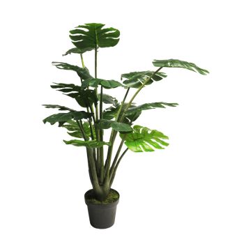 Planta artificial de Philodendron Monstera Deliciosa LEJING, maceta decorativa, 120cm