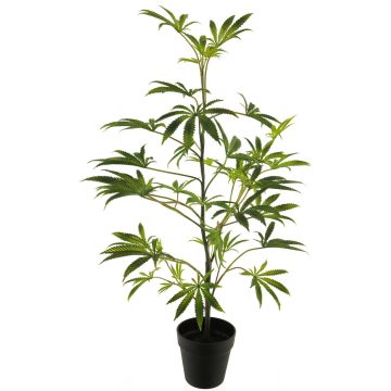 Planta artificial de digitalis SHANRU, tronco artificial, maceta decorativa, verde, 90cm