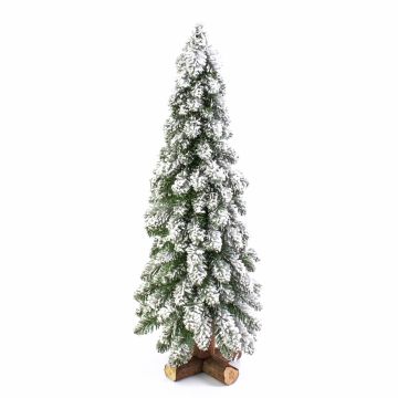 Árbol Navidad pequeño artificial MONTREAL, nevado, blanco, 90cm, Ø35cm