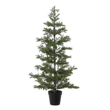 Árbol de Navidad artificial EDELIRA en maceta decorativa, 90cm