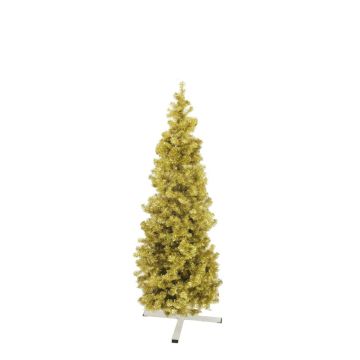 Árbol de Navidad artificial CHRISTOBAL, oro-metálico, 180cm, Ø65cm