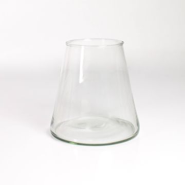 Tarro para velas en forma de cono MAX, transparente, 16cm, Ø10cm