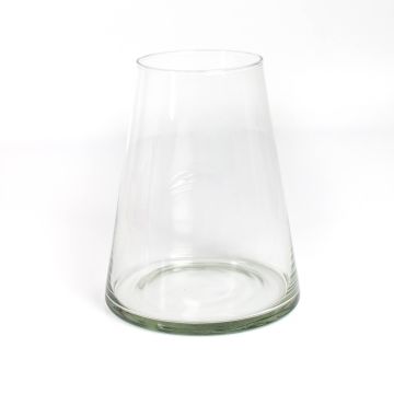 Tarro para velas en forma de cono MAX, transparente, 20cm, Ø10cm