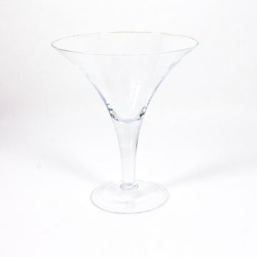 Copa de martini XXL SACHA AIR sobre soporte, transparente, 30cm, Ø25cm