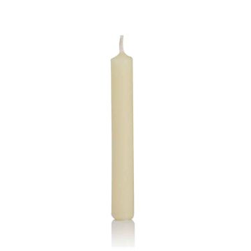 Velas cónicas MEDIALA, 20 piezas, crema, 9,6cm, Ø1,3cm, 1,5h