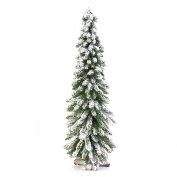 Árbol Navidad pequeño artificial MONTREAL, nevado, blanco, 60cm, Ø25cm