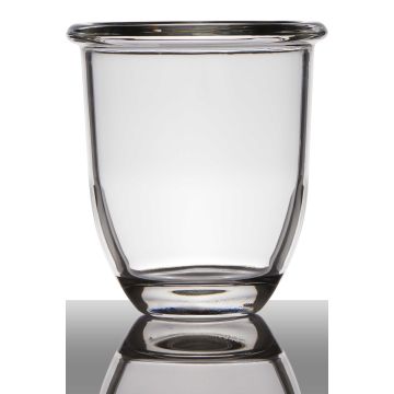 Macetero de vidrio FYNN, transparente, 15cm, Ø13,5cm