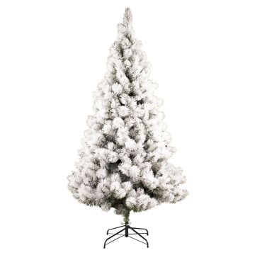 Árbol Navidad artificial APPENZELL SPEED, nevado, blanco, 180cm, Ø90cm