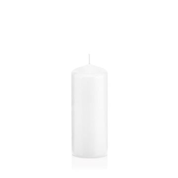 Vela de farol MAEVA, cilíndrica, blanco, 18,5cm, Ø6cm, 61h - Made in Germany