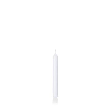 Vela de mesa CHARLOTTE, blanca, 18,5cm, Ø2,1cm, 6,5h - Made in Germany