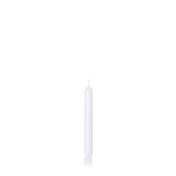 Vela de mesa CHARLOTTE, blanca sumergida, 18,5cm, Ø2,1cm, 6,5h - Made in Germany