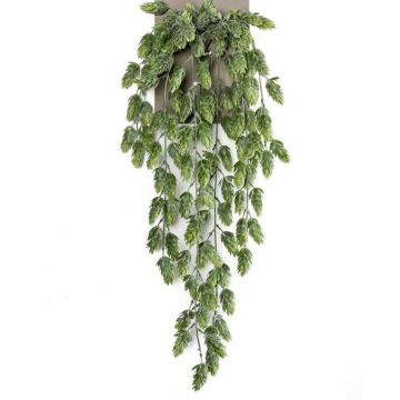 Planta colgante de lúpulo artificial VANIR en vara de ajuste, verde, 70cm