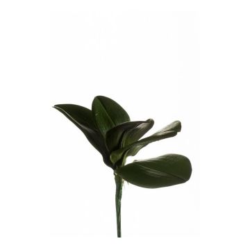 Hojas de orquídea phalaenopsis artificial NIUT, en vara de ajuste, verde, 25cm