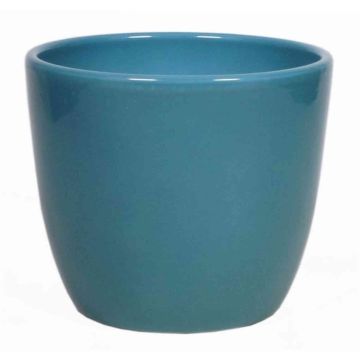 Macetero de cerámica para plantas pequeñas TEHERAN BASAR, azul océano, 6,5cm, Ø8,5cm