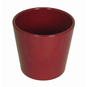 Macetero de cerámica para orquídeas BANEH, rojo vino, 12,5cm, Ø13,5cm