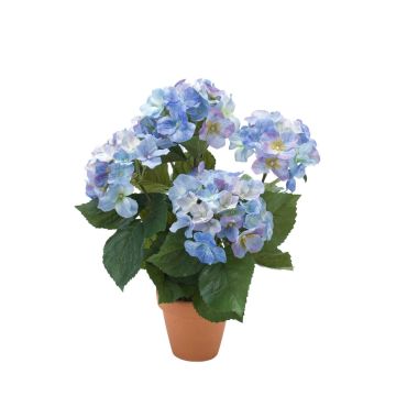 Hortensia artificial JONE en varilla, azul, 40cm