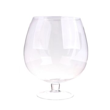 Maxi vaso de cóctel LIAM con pie, transparente, 38cm, Ø31cm