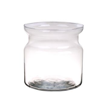 Portavelas de cristal HANNA AIR, transparente, 19cm, Ø19cm