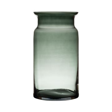 Jarrón de cristal decorativo HANNA EARTH, gris-claro, 29,5cm, Ø15cm