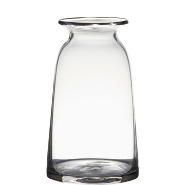 Jarrón de mesa TIBBY de vidrio, transparente, 23,5cm, Ø12,5cm