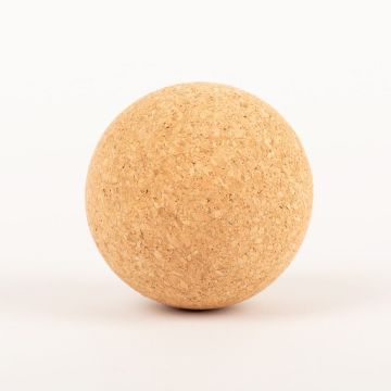 Pelota de corcho MEDORA de corcho prensado, natural, Ø6,5cm